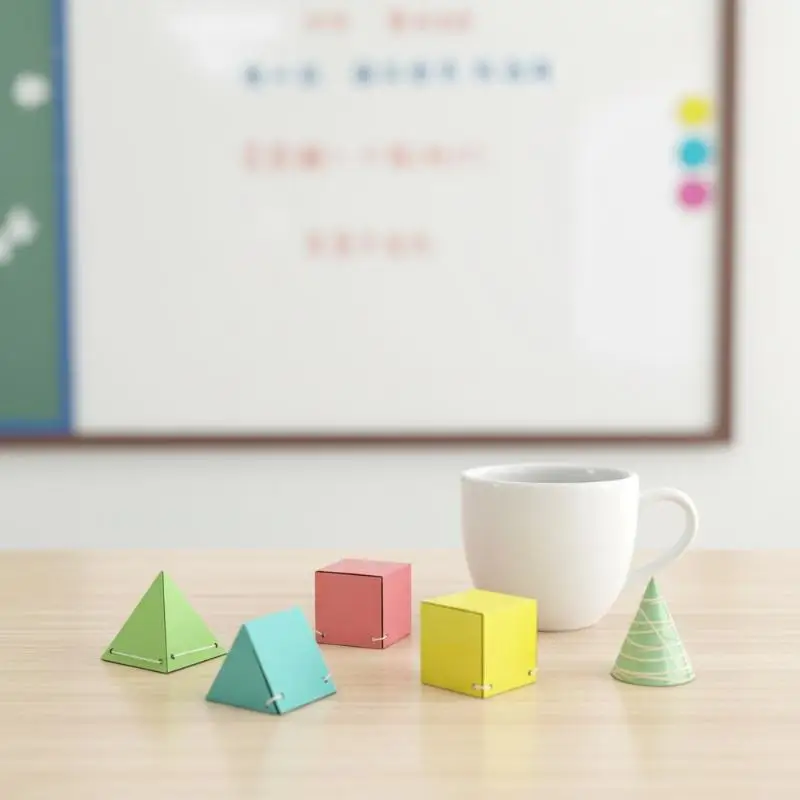 1 Set Spatial Thinking Training DIY Math Learning Book 3D Geometry Quiet Book For Kids Montessori Educational Tracing Workbook