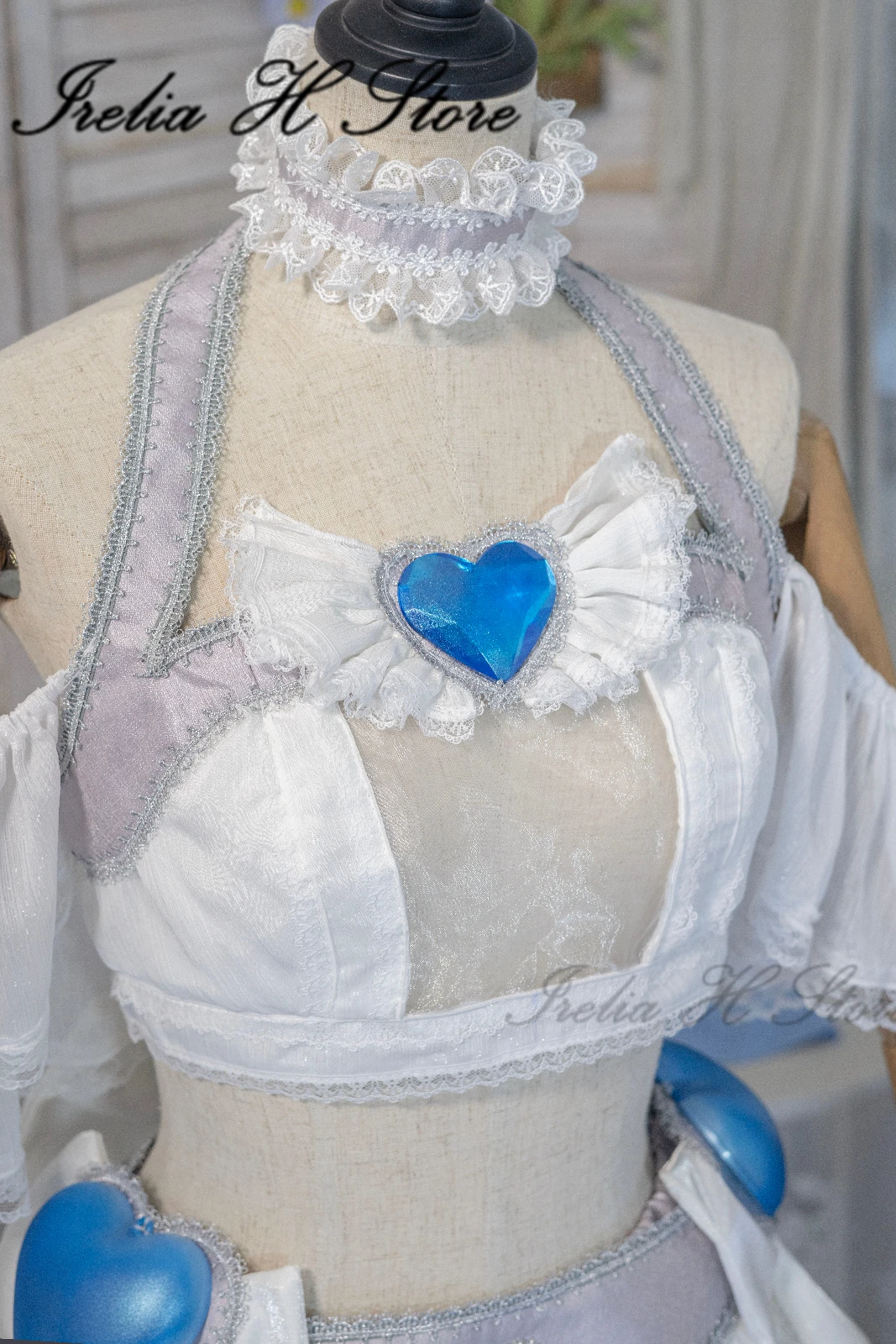 

Irelia H Store Panty Stocking with Garterbelt Panty Stocking Cosplay Costume Angel Set Dress Halloween Women Costume dancer