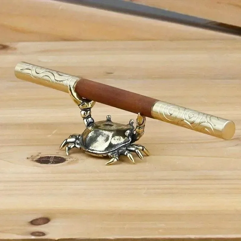 Latest Models 1PC Pure Brass Miniature Crab Figurine Animal Statue Copper Ornament Nordic Style Decorative Craft For Home