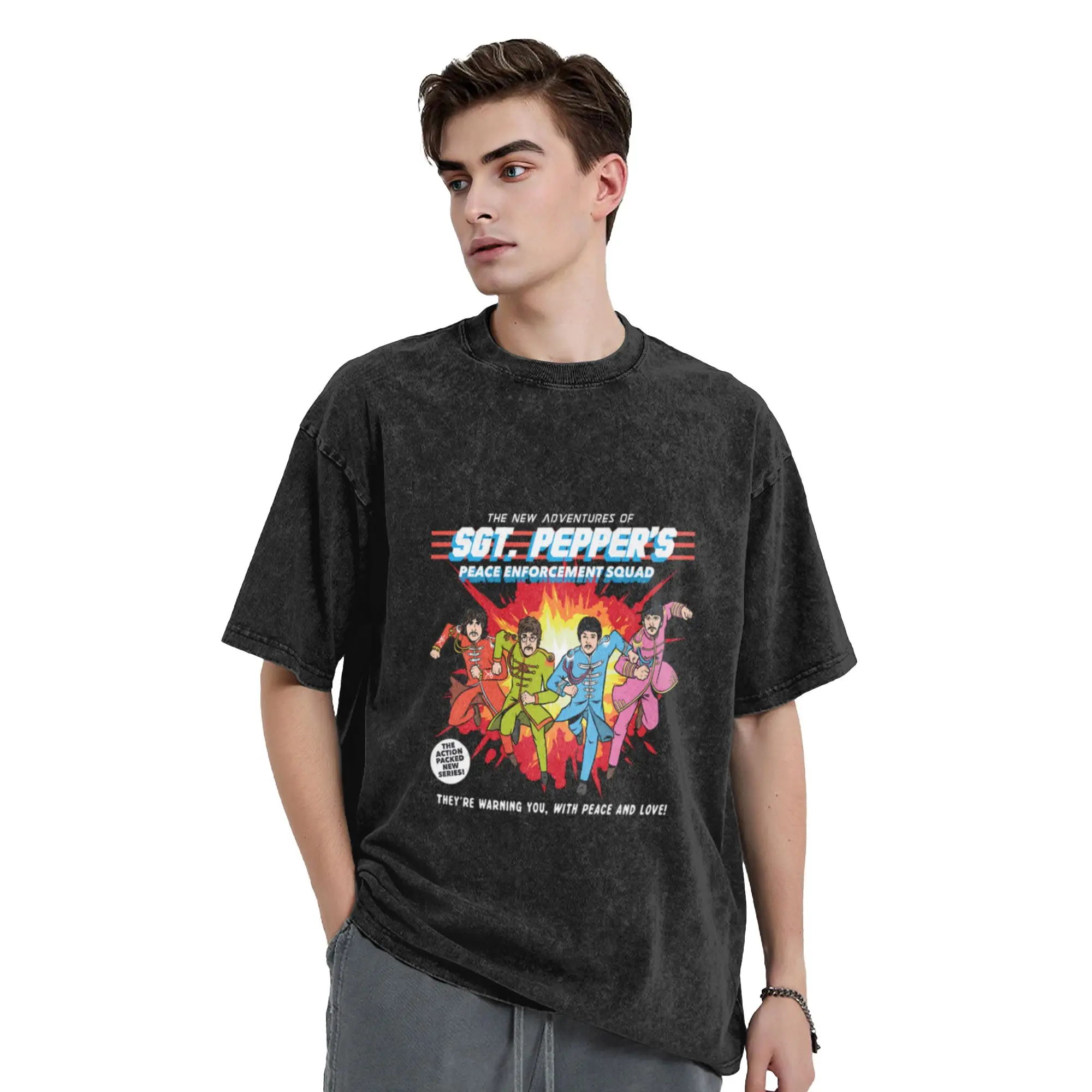 Peace Enforcement Squad Classic Comfort A Vintage Oversized Cotton Unisex T-Shirts