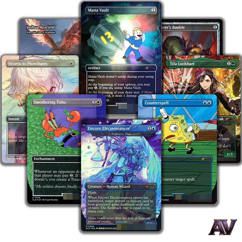 

SLD/PF25 Secret Lair Drop/MagicFest 2025 Counterspell Instant Enchantment etc Card Replica Proxy Magical Cards holographic