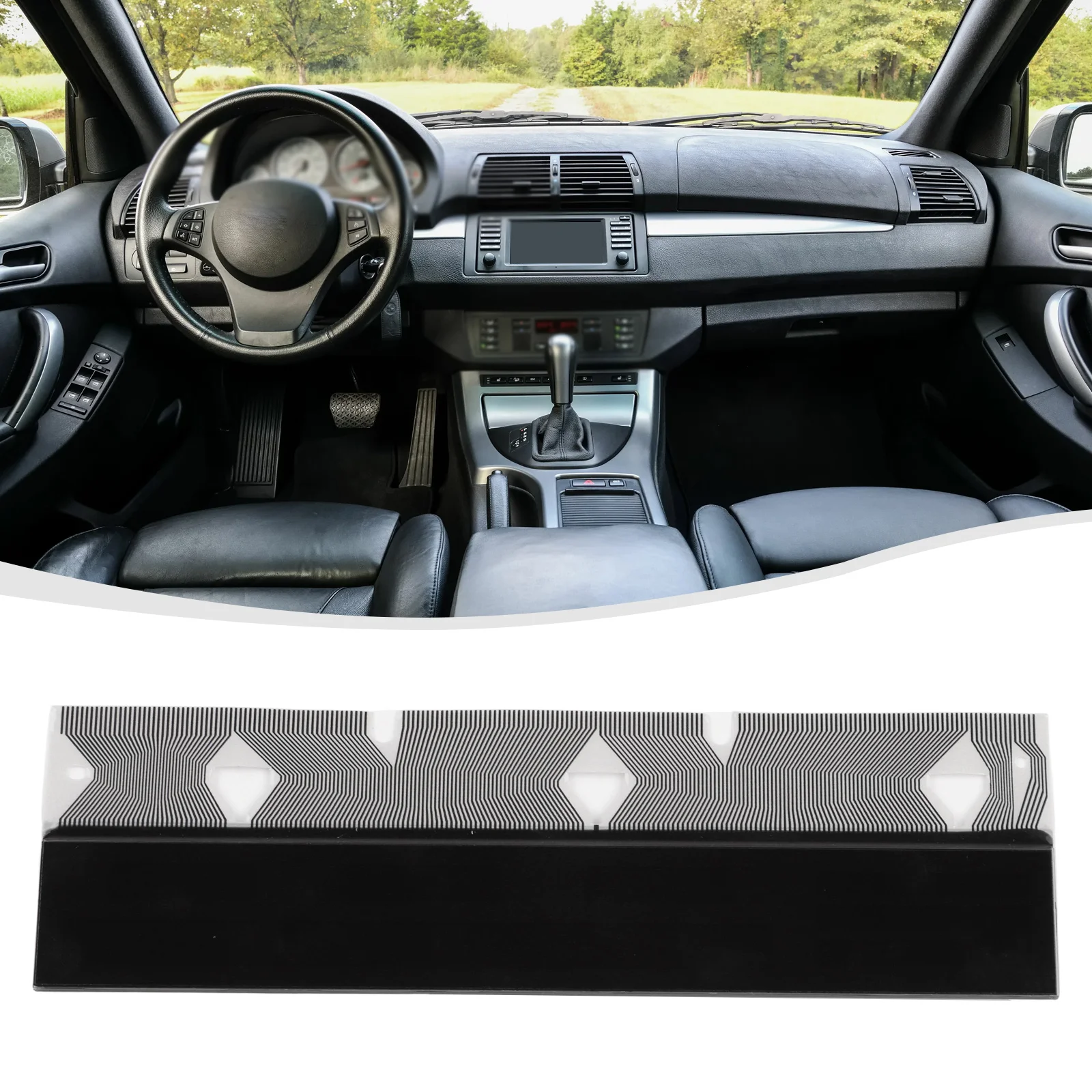 Black LCD Display Vehicle Lcd Display Replacement Part Car LCD Display Practical And Reliable ABS Material OEM Compatibility