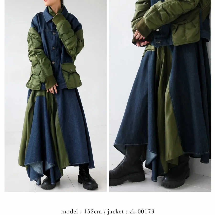 Hoge kwaliteit Japanse Sle zwaar werk onregelmatige kleur Blo middenlengte elastische taille f body rok voor dames