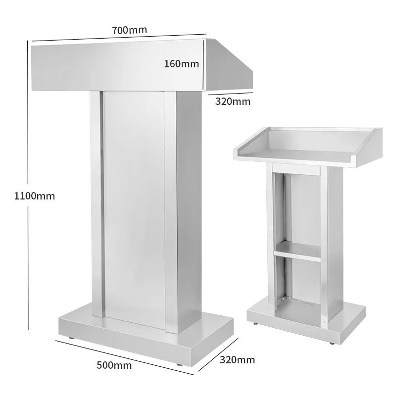 Stainless Steel Lecture Desk Lecture  Property Registration Outdoor Welcome Reception  Security Concierge  Cons