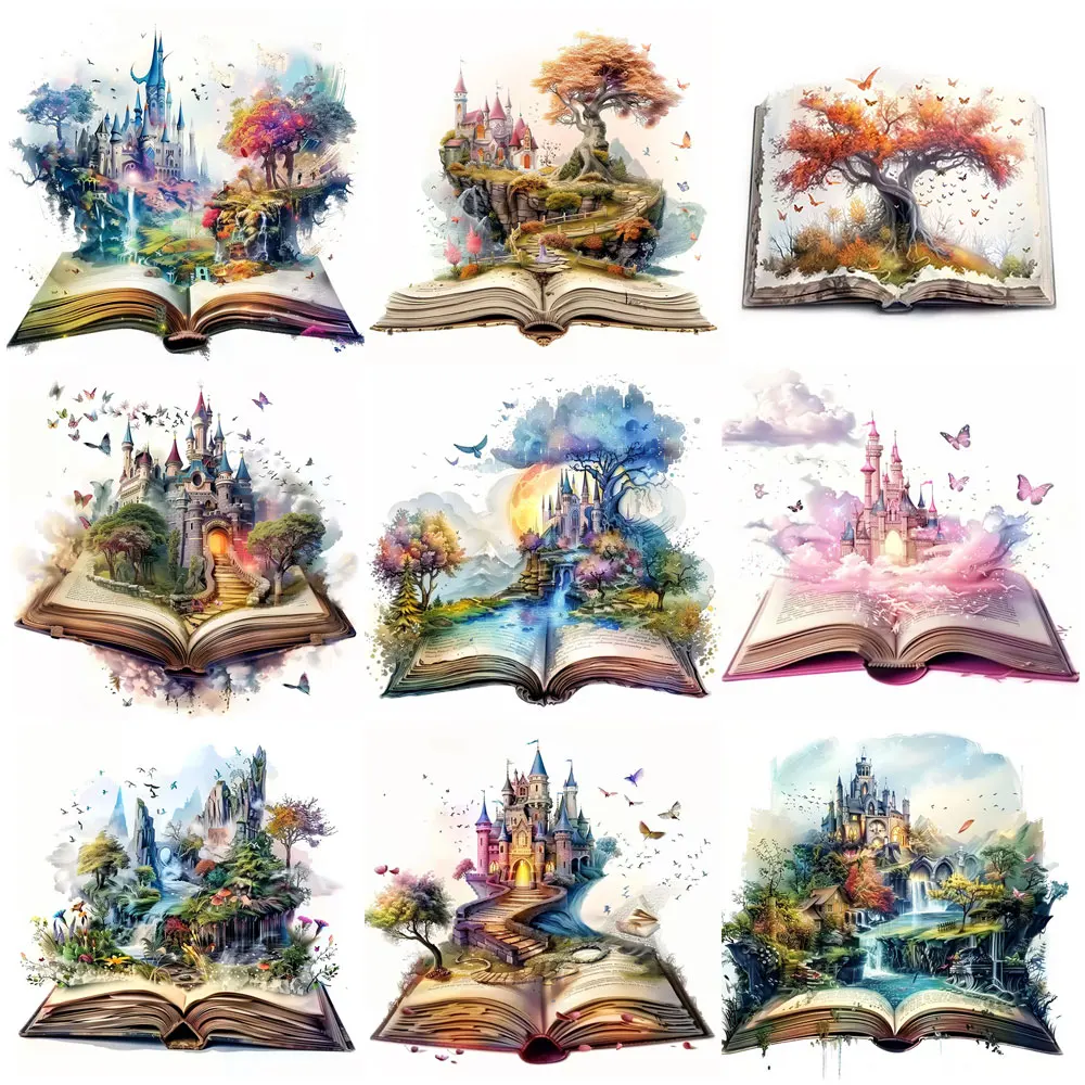 20pcs Book Magic World Graffiti Stickers Pack Varied for Kids Crafts Scrapbooking Luggage Laptop Wall Aesthetic Decoration Decal