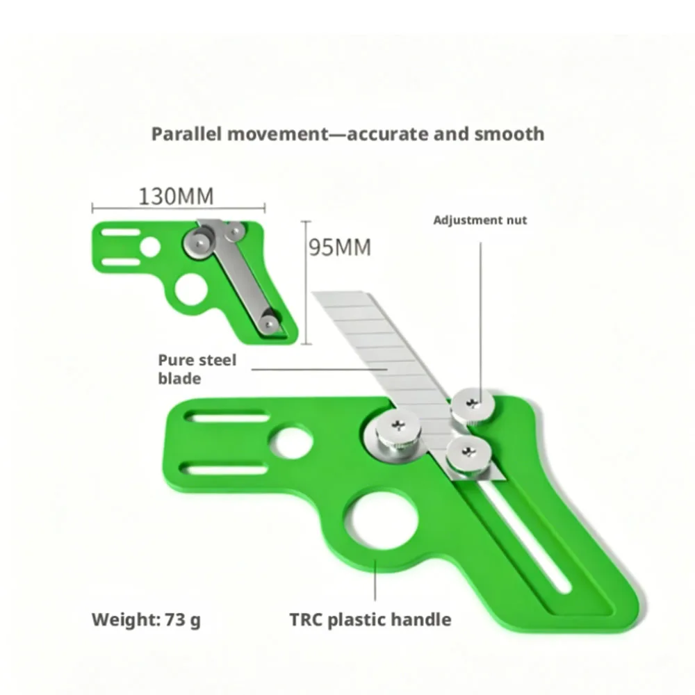 1Pc Edge Banding Trimmer, Manual Woodworking Trimming Knife, Pvc Strip & Gypsum Board Scraper, Dual-Purpose Tool for Right Angle