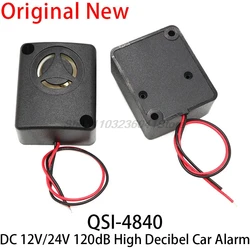 Anti-theft Car Burglar Alarm 6/12/15V 120dB Active High Decibel Buzzer Safe Box Burglar Alarm Car Accessories QSI-4840