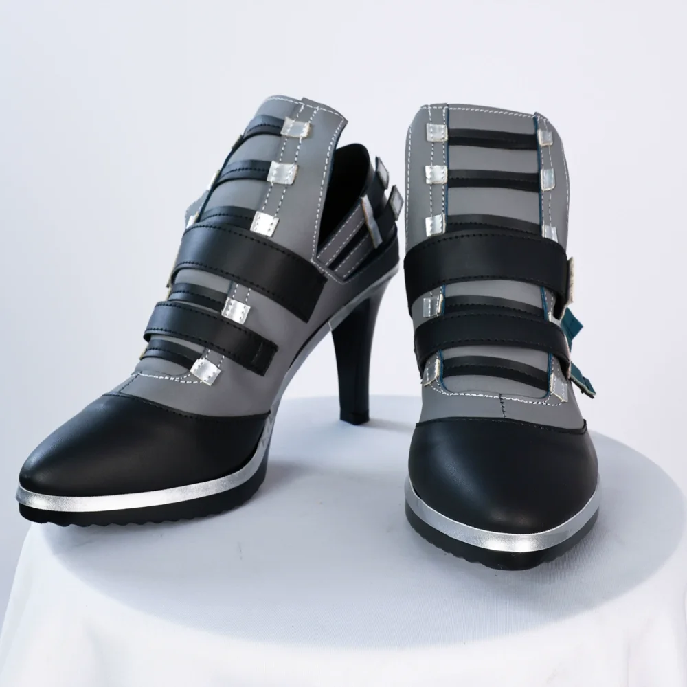 Tsukishiro Yanagi Cosplay Anime Spiel Zenless Zone Null Tsukishiro Yanagi Cosplay Kostüm Rosa Langes Haar Rollenspiel Schuhe