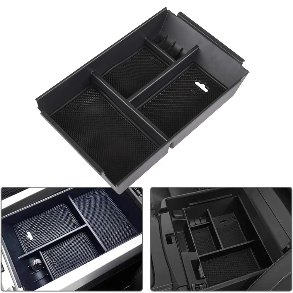 

Car Center Console Organizer Tray Armrest Storage Box Container Holder For Ford F150 2009-2014