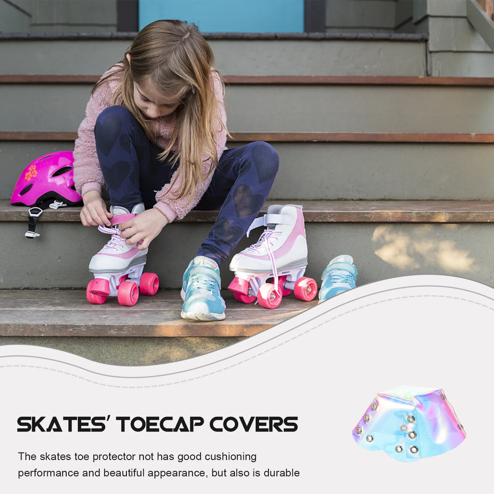 

1Pair Roller Skates Toe Caps Guards Exquisite Craftsmanship Wear-Resistant Protector for Skates Accessories Skate Toe Guards