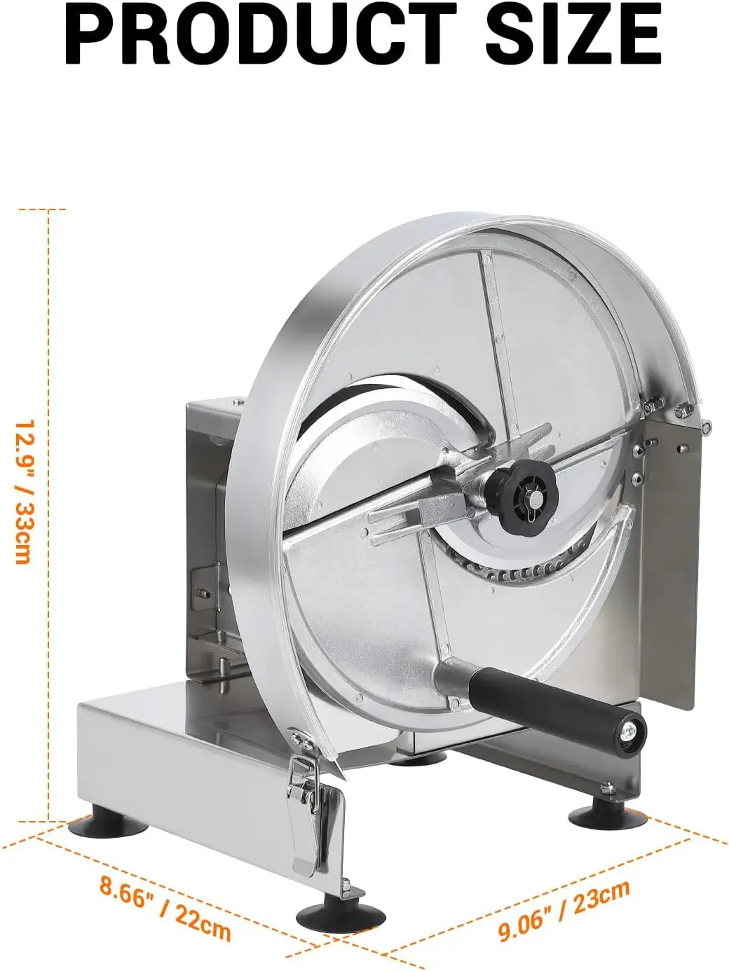 

Fruit Vegetable Slicer for Home Use, Adjustable Thickness 0.2-12mm, Stainless Steel Manual Tomato Potato Silcer Machine