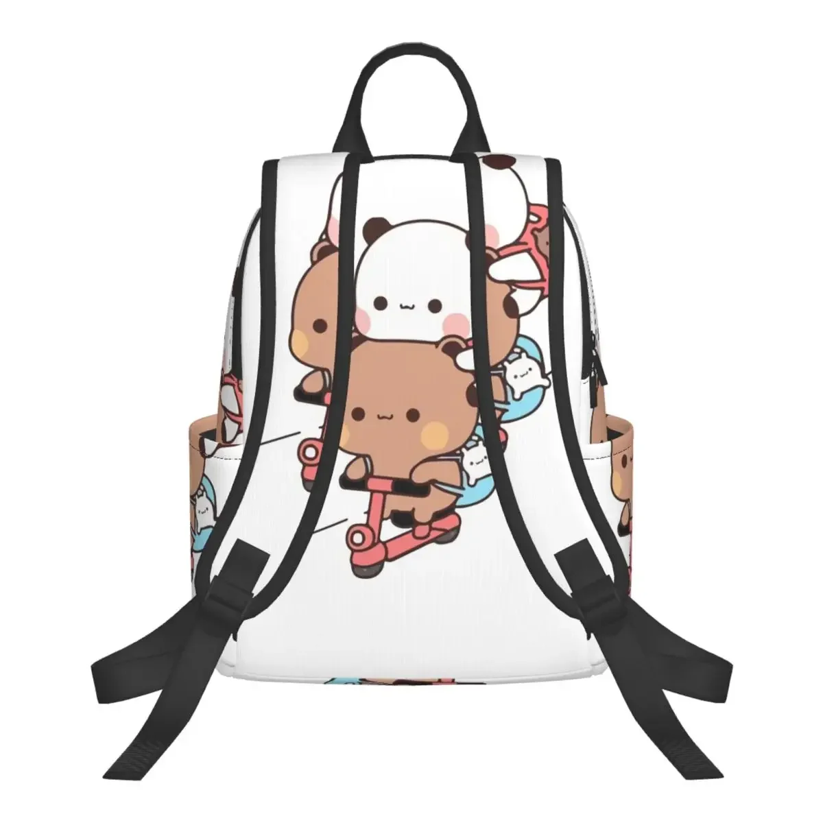 Peach And Goma Bubu Dudu Balloon Student Backpack School Bag Hiking Travel Daypack for Boys Girls Bookbag Shoulder Bags