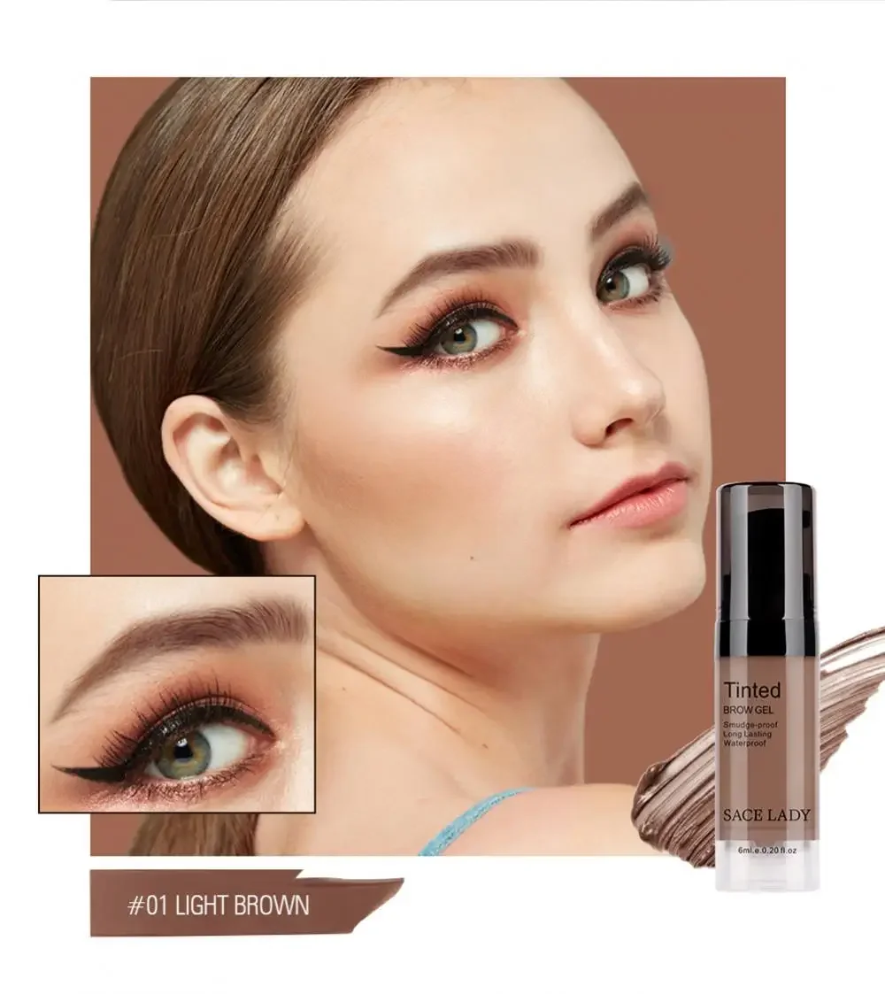 Gel à sourcils liquide, crème imperméable, teinte longue durée, maquillage, cire à sourcils lisse, cosmétique
