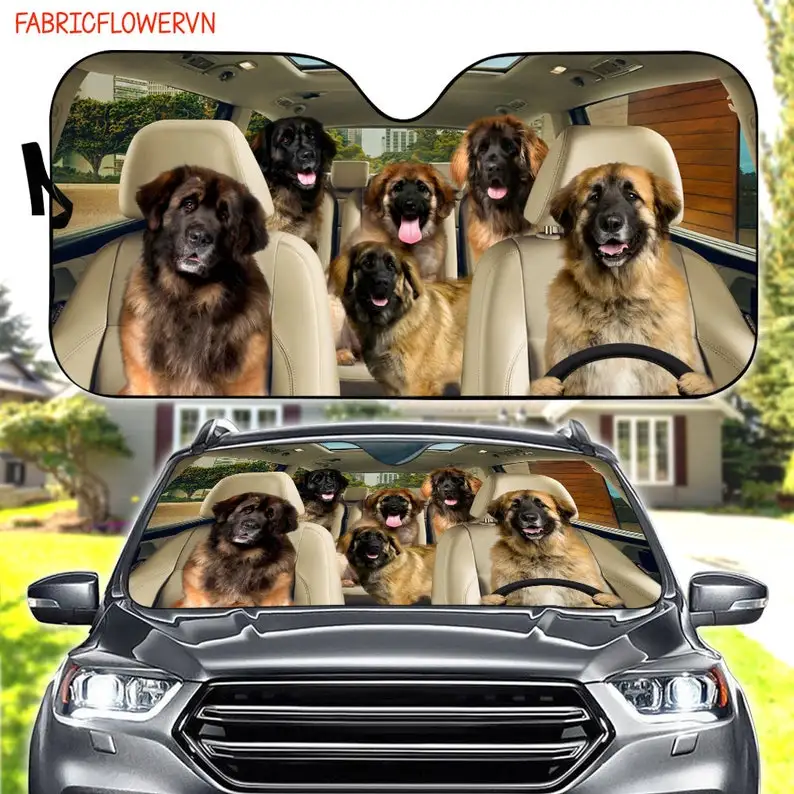 

Leonberger Car Sunshade, Leonberger Car Decoration, Dog Windshield, Dog Lovers Gift, Dog Car Sunshade, Gift For Mom, Gift For Da