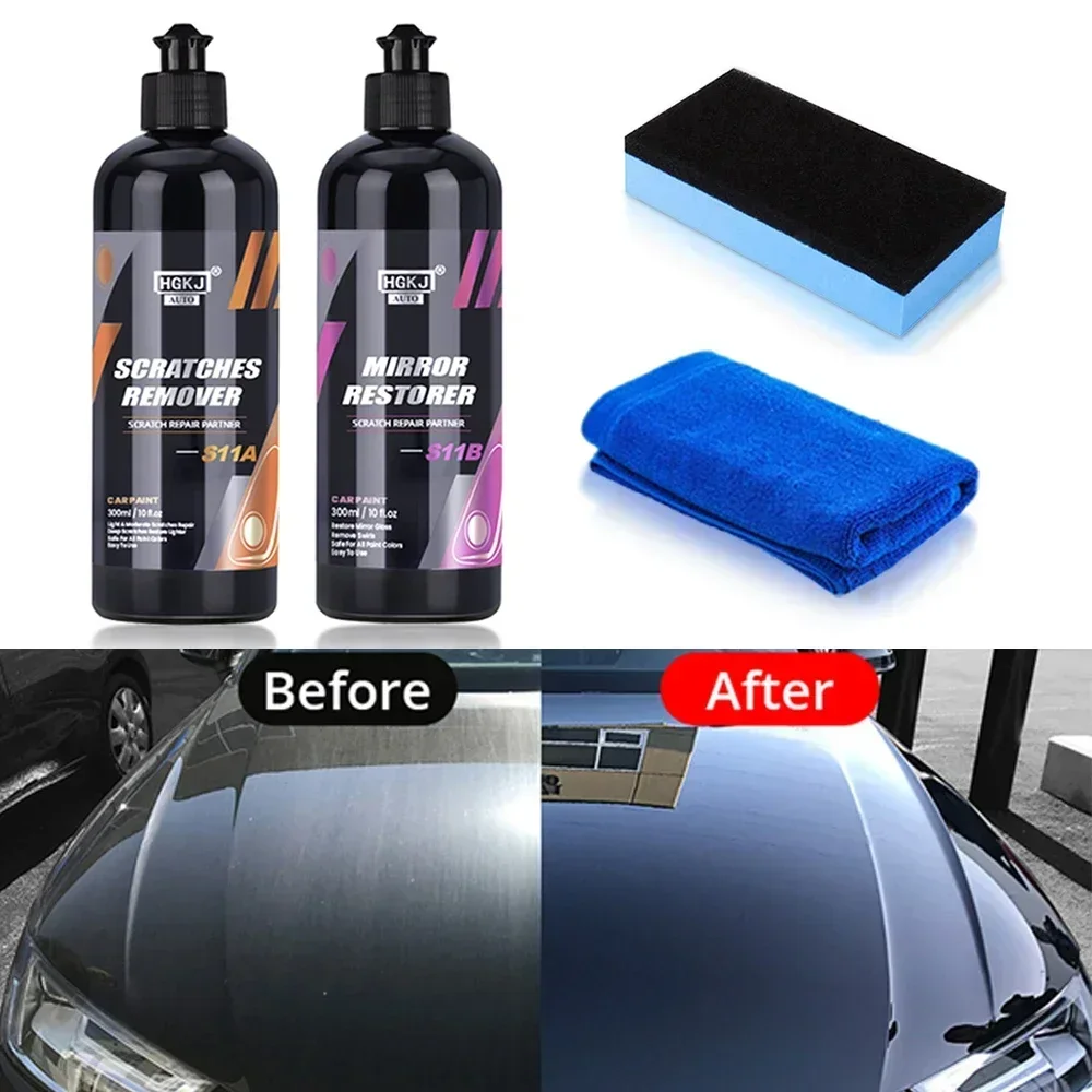 100/300 ml Automotive Krasverwijderingsset autoverzorging Polijstvloeistof Wax Antikras Reparatiemiddel Verfdetails Onderdelen reinigen