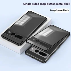 Metal Aluminum Alloy bumper Frame Phone Case For Google Pixel 7A 7 Pro 8A 8 Pro Detachable Buckle Back Cover Protection Sleeve
