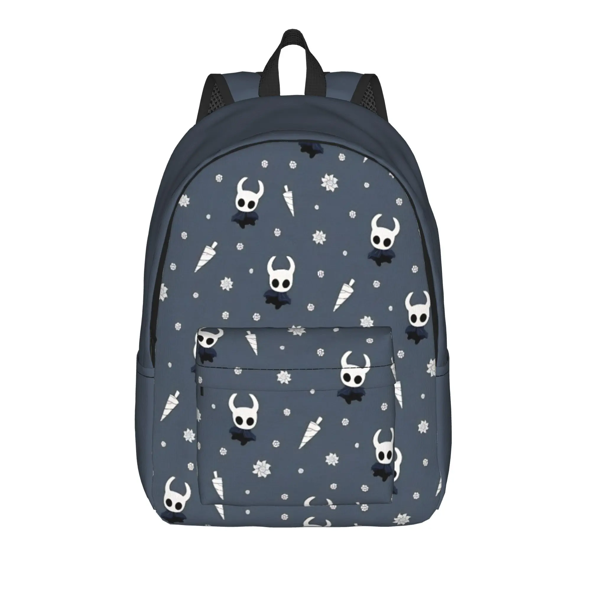 Back to school season pattern blue Knapsack Hollow Knight For Women Adjustable Strap Backpack