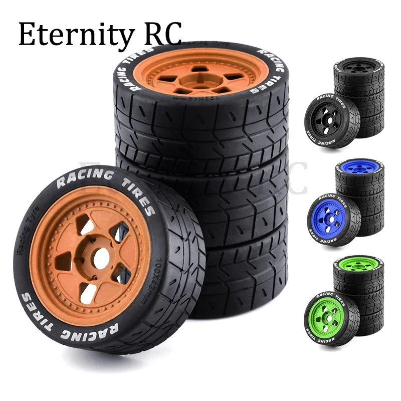 4PCS 100x43mm Tire Tyres with 17mm Wheel Hex for ARRMA 1/7 Infraction Felony Limitless ZD Racing EX07 - RC Car Upgrade Part