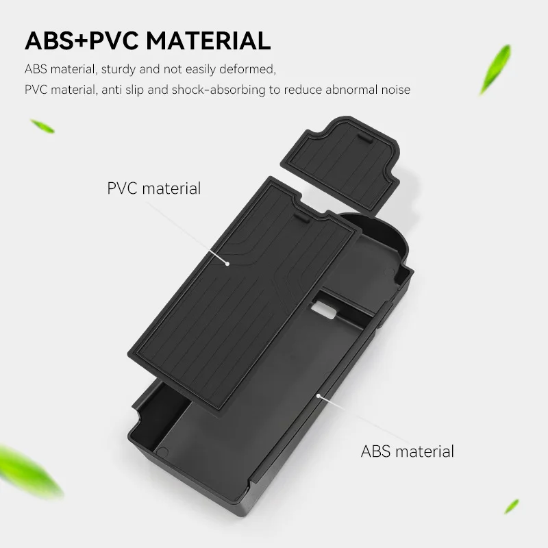 لتويوتا أكوا 2021-2025 وحدة التحكم المركزية مسند الذراع صندوق تخزين ABS مسند الذراع صندوق تخزين درج منظم اكسسوارات السيارات الداخلية #4