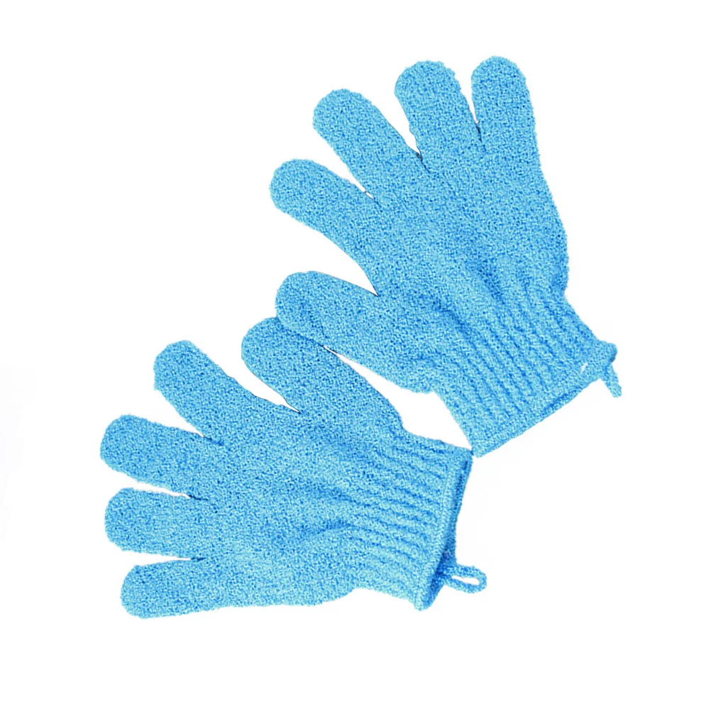 

Five Finger Bath Gloves Exfoliating Body Scrub Heated Scrubber Lotion for Wash Exfoliator Washable Shower