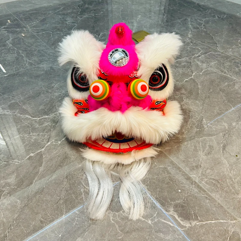 10-Inch children's foam lion head New lion dance can be blinked Stage show Children's toy