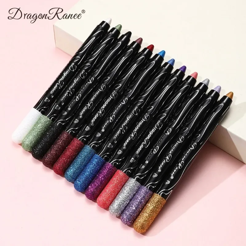 Waterproof Pearlescent Eyeshadow Eyeliner Pencil Lasting Glitter Matte Nude Eye Shadow Makeup Pigment Silkworm Eyeshadow Pen