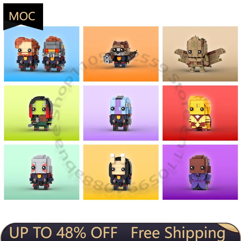 2147 PCS Minifigure Scale Famous movie character combination MOC Customize Modular Building Block Simple DIY Festival Toy Gift