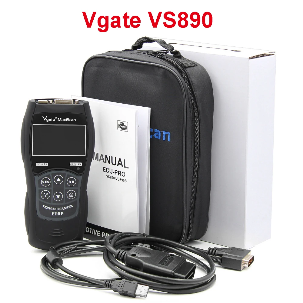 

Vgate VS890 VS890S MaxiScan OBD2 Diagnostic Scanner Engine Analyzer VS 890 Car Code Reader Tools CAN-BUS PK ELM327 V1.5 CR319