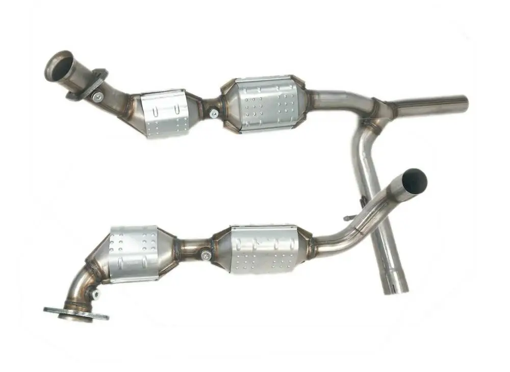 Catalytic Converter Exhaust Y-Pipe Fit for 04-06 Fo*d F-150/06 Mark LT V8 5.4L 4WD