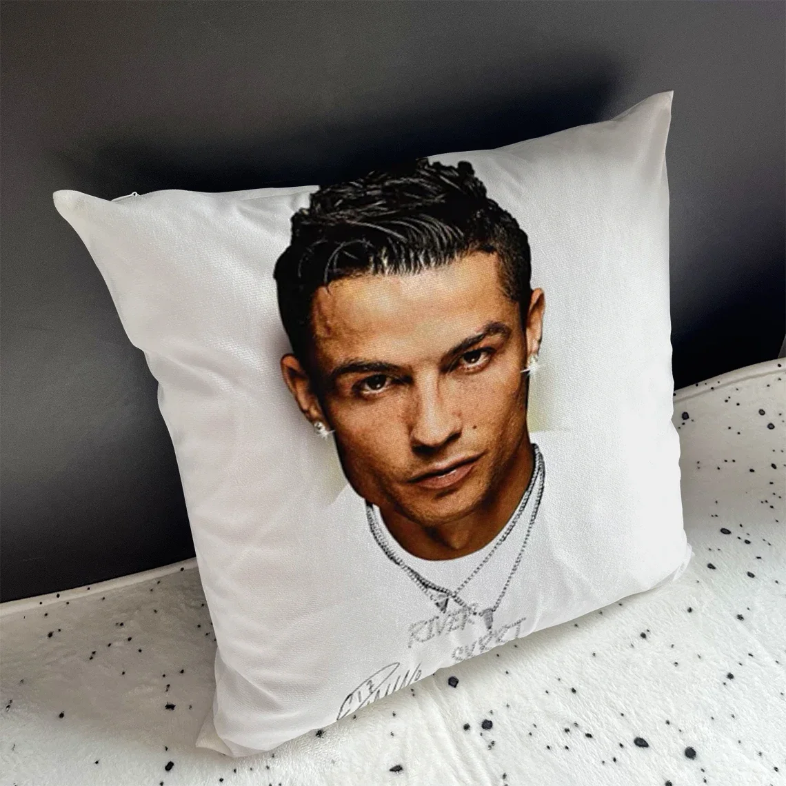 Federa decorativa M-Messi 45x45 federa a doppio lato N-Neymar Football Soccer Stars CR7 fodera per cuscino Cristiano Ronaldo