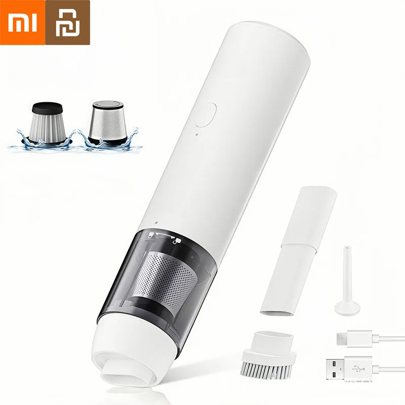 

Xiaomi Youpin Vacuum Cleaner Cordless Handheld Car Portable Multifunctional USB Rechargeable Strong Suction Brushless Clean Tool