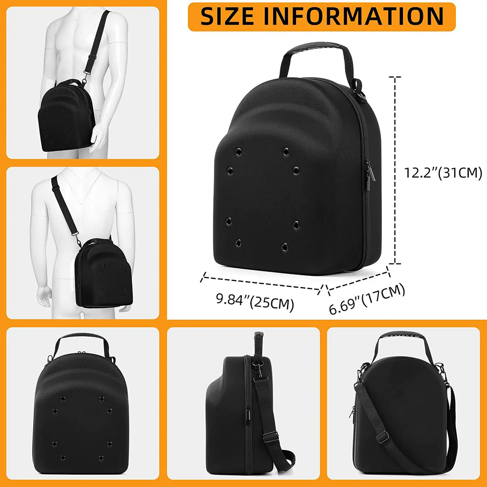 Baseball Hat Travel Bag Baseball Cap Travel Case Storage Carrier Box Display Bag Eva Baseball Cap Carrying Bag