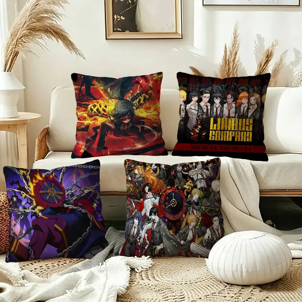 Game L-Limbus-Company Cushion Cover Pillowcase Upholstery Sofa Throw Pillow Home Decor Pillowcas