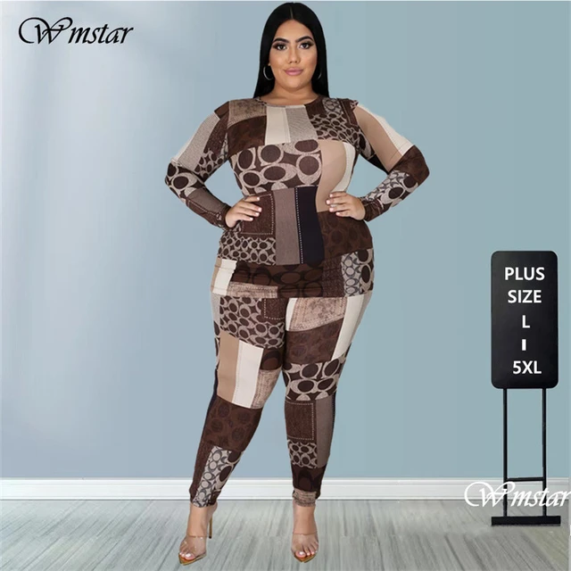 Plus size matching jogger sets store