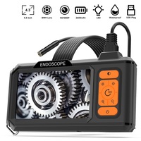 Endoscope Camera 4.3 Inch Screen HD1080P 8MM Lens Replaceable Cable 1-100 Meter USB Plug Pipe Inspection Borescope LEDs 2600mAh
