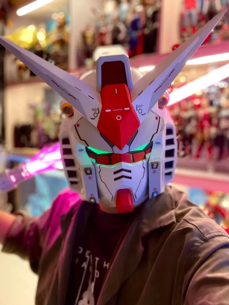 

Gunpla Rx-78 Bn носимая голова робота фигурка модель комплект для детей Косплей Коллекционная игрушка идеально подходит для Хэллоуина, рождественские подарки