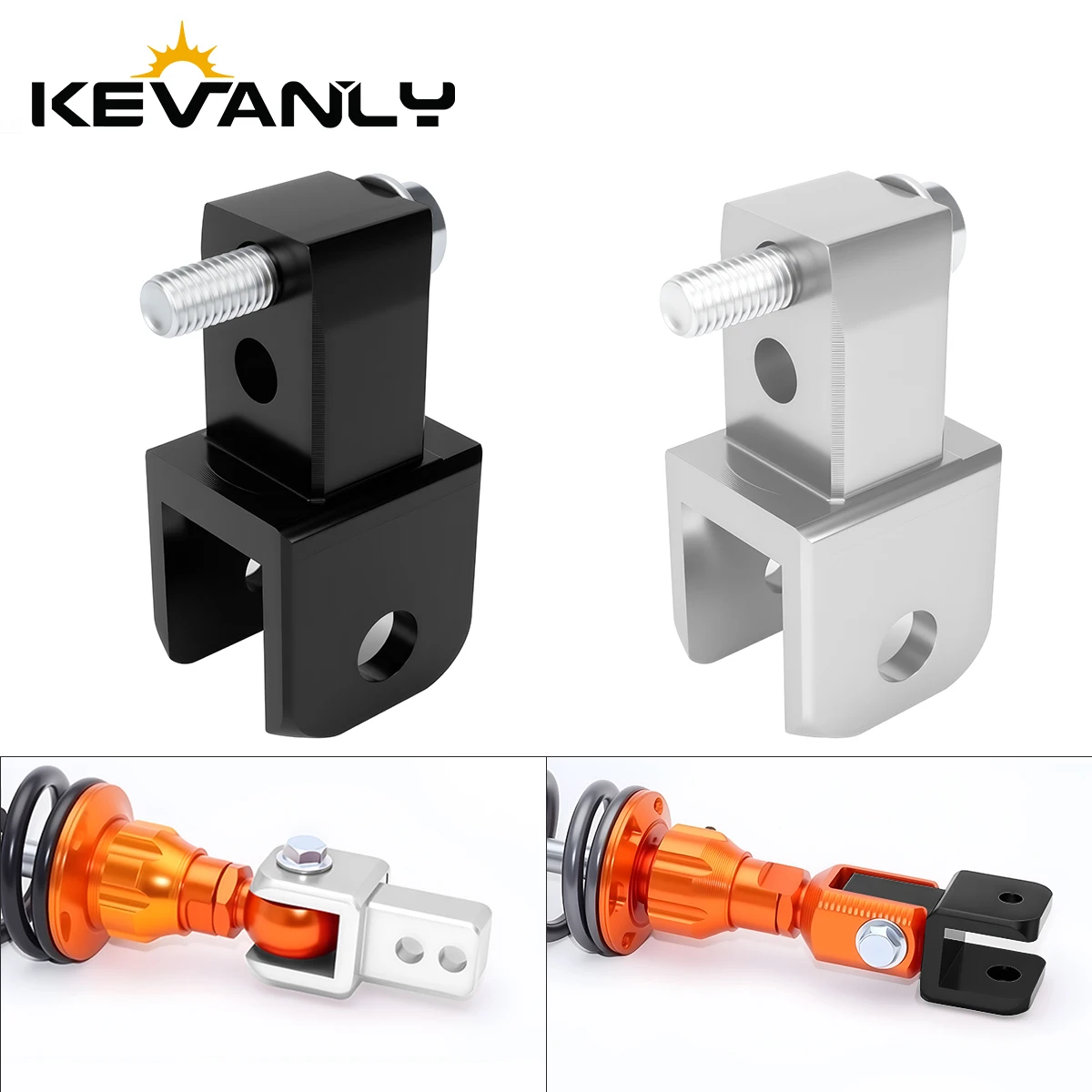 1/2pcs Universal Motorcycle Rear Shock Absorber Fork Heightening Adapter With Screw Dirt Bike Scooter Moped CNC Damper Extending