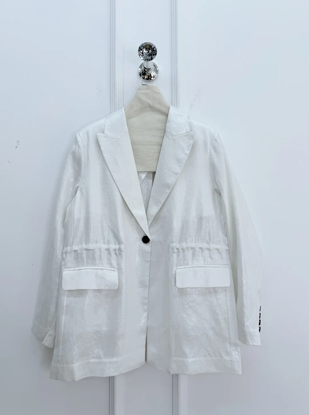 New Spring/Summer High-Quality Fashionable Slim-Fit Linen Blazer For Women