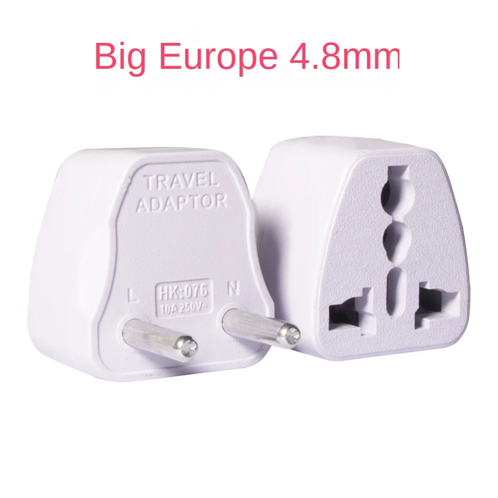 1pc universal eua reino unido au para plugue da ue eua para euro europa parede de viagem ac carregador de energia tomada adaptador conversor 2 pino redondo soquete