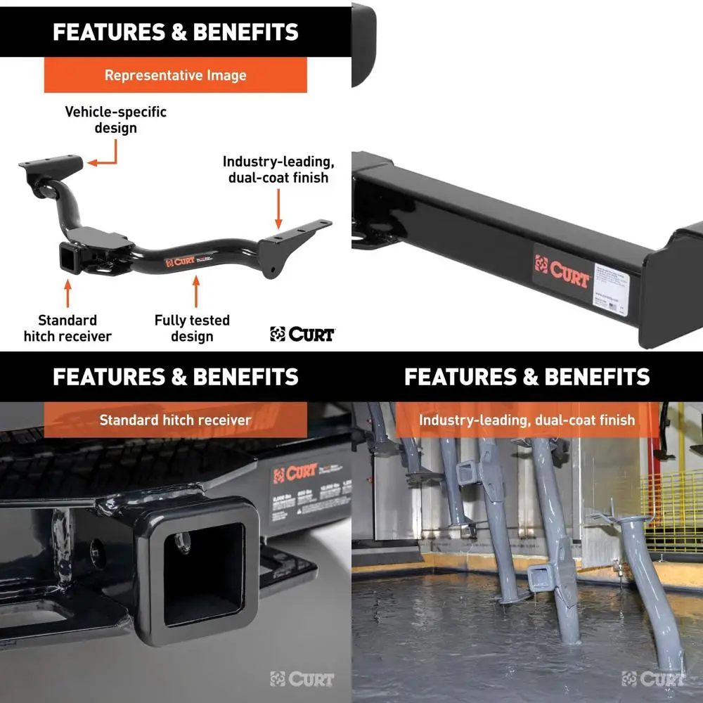 

13040 Class 3 Trailer Hitch, 2-Inch Receiver, Fits Select Chevrolet Express, GMC Savana