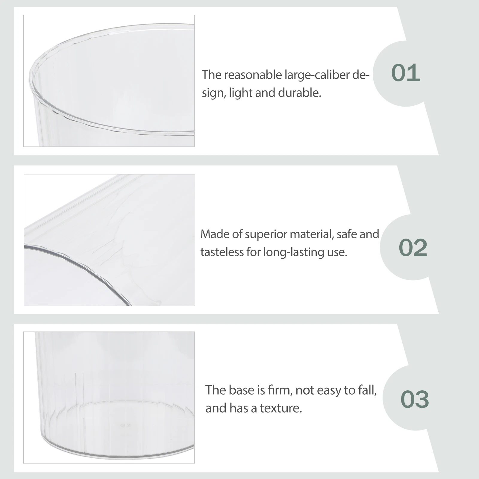 

Trash Cans Transparent Stylish Waste Bin Light Luxury Farmhouse Decorative Basket Garbage Pail Flower Office