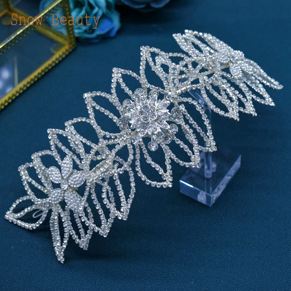 

DZ011 Handmade Leaves Hairbands Wedding Hair Accessories Bride Headpiece Silver Woman Party Headpiece Bridesmaid Girl Tiaras