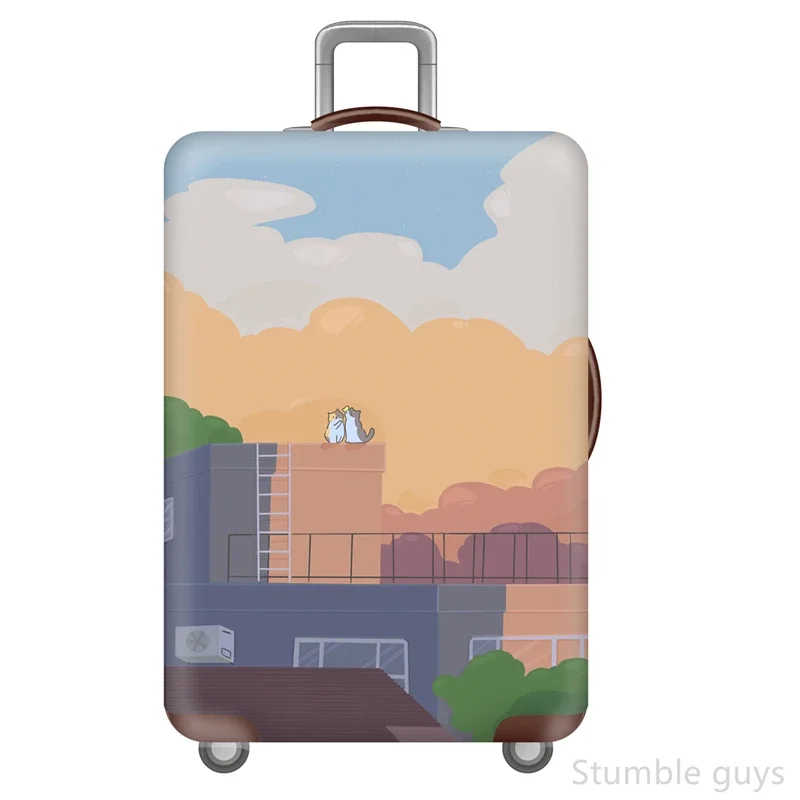 

Премиальный моющийся эластичный чехол для багажа: защитный, пылезащитный, износостойкий, практичный аксессуар для путешествий