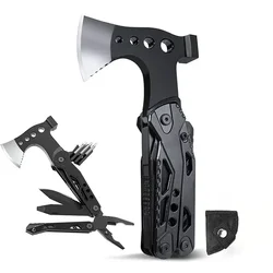 Multifunction Axe Survival Axe Pliers MultiTool Camping Ax Hammer Outdoor Escape Tool Portable Fold Pliers Pocket Knife