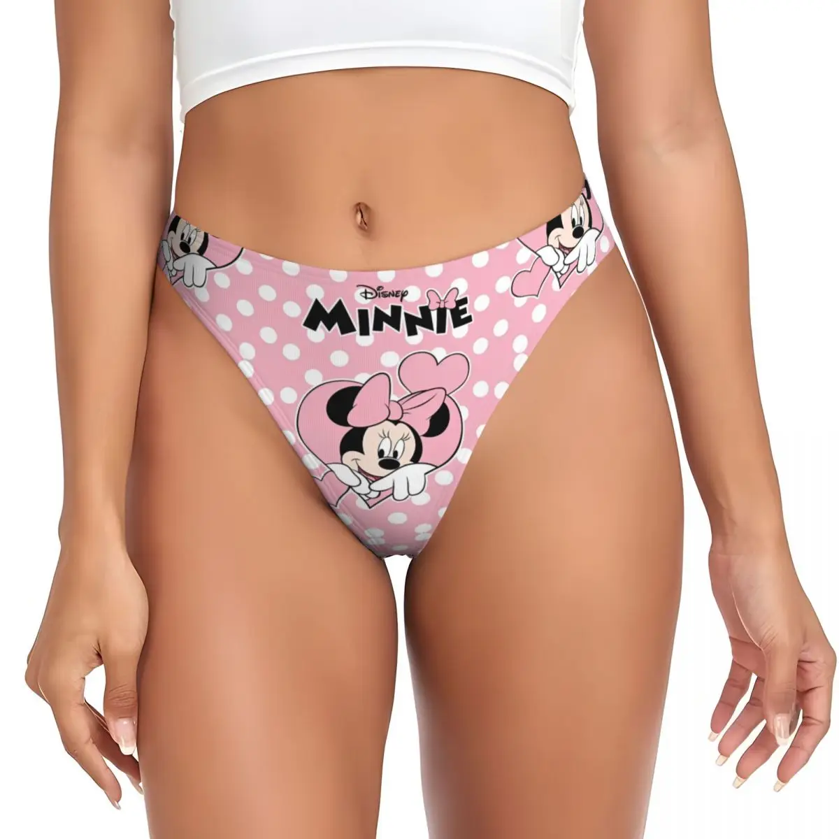 sexy minnie mouse lingerie Women's Minnie Mouse Brief Underwear Soft Breathable Briefs Panties