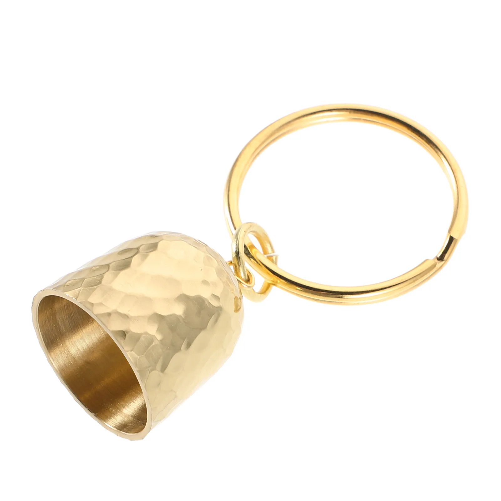 

Vintage Brass Bell Keychain for Backpack Bike Handbag Outdoor Cycling Camping Mountaineering Loud Alert Sound Small Decorative