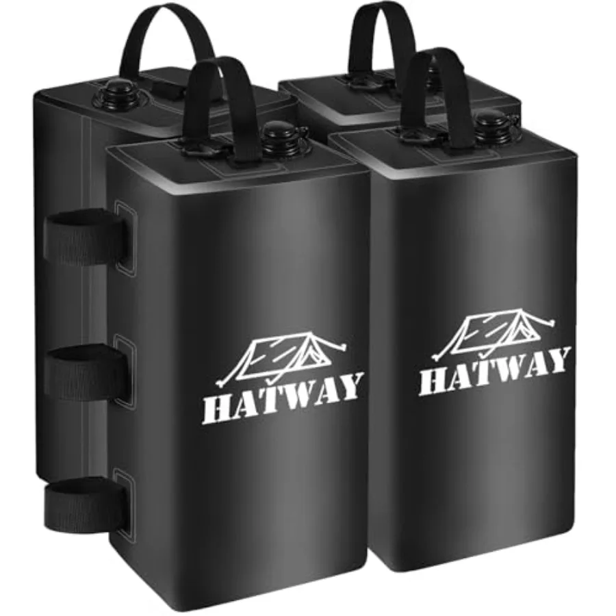 

Canopy Weights 132 LBS Canopy Water Weight Bag Set of 4 Leg Weights for Pop Up Gazebo Canopies Tent - 4 15L Black - Ideal for O