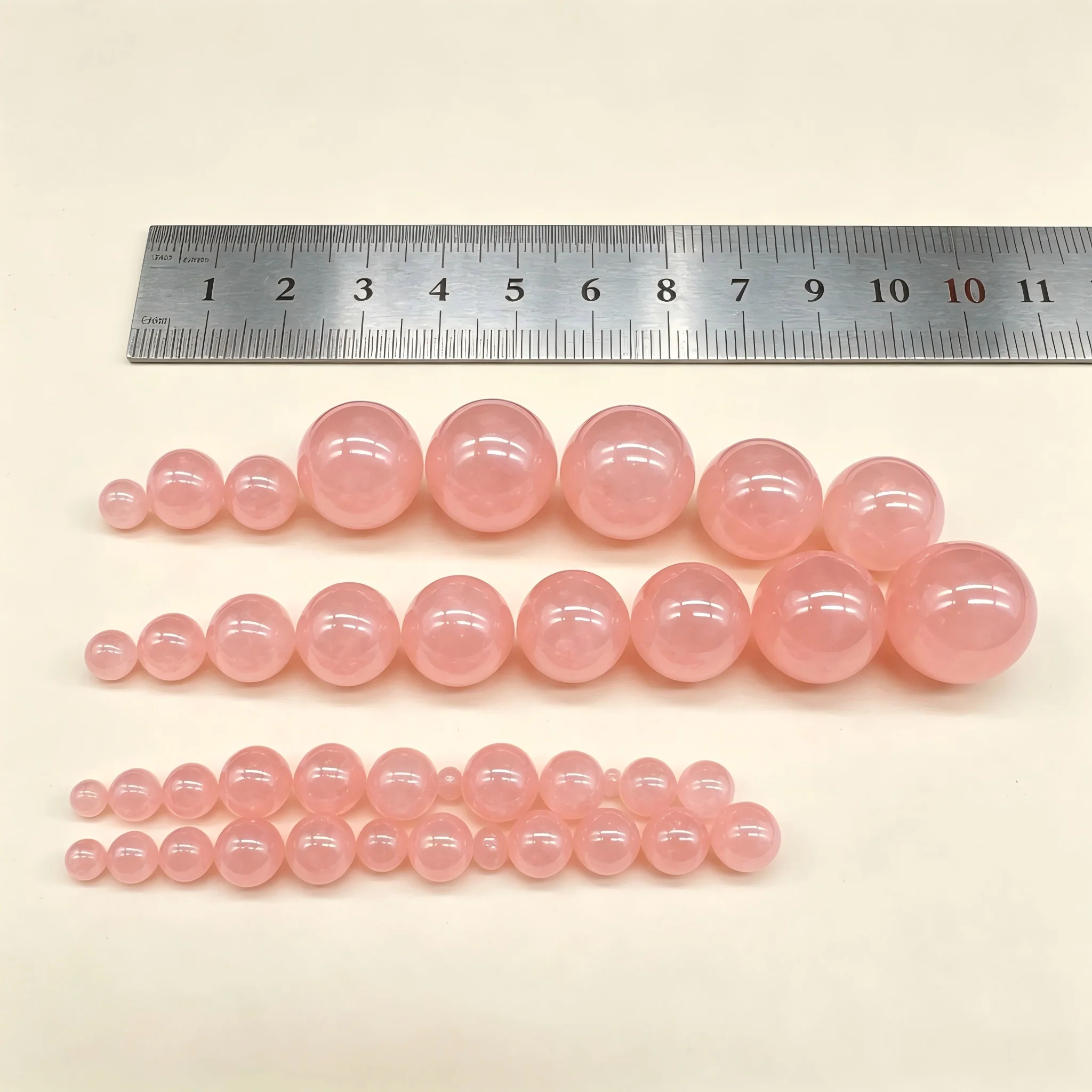 Light Pink Through Hole ABS Imitation Pearl Beads 6-12mm Round Plastic Loose Beads for DIY Bracelet Necklace Jewelry Accessorie