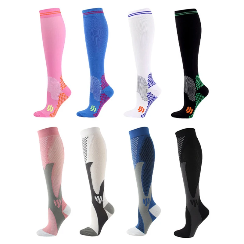 Football Compression Socks Men Women Marathon Cycling Outdoor Basketball Hiking Medical Varicose Veins Diabetes Pregnancy Socks