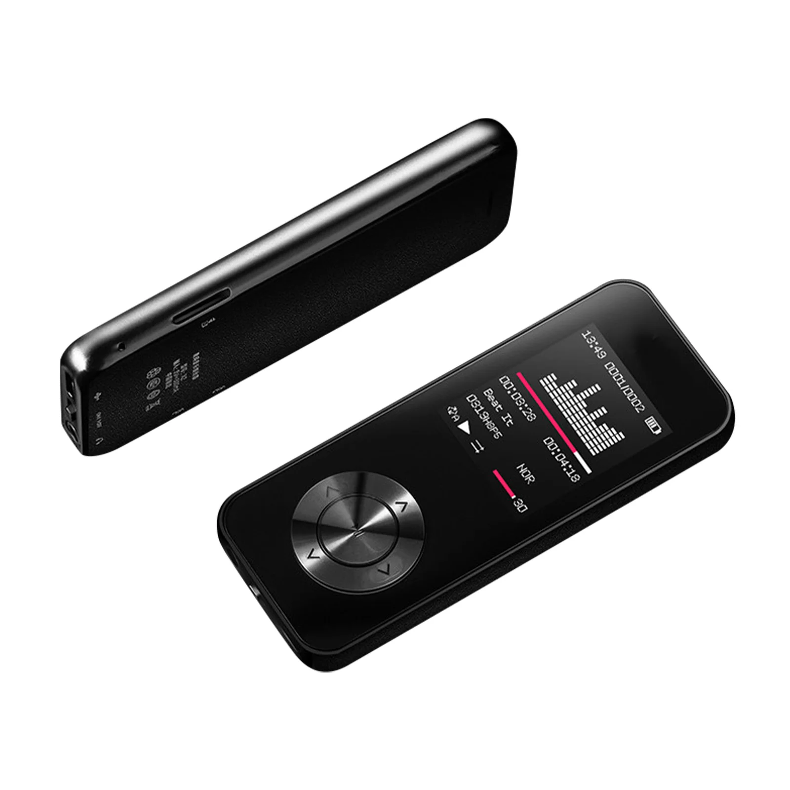 MP3 Player,  HiFi Sound, OTG Supported,  FM Radio, Voice Recorder, E-book, Built-in Speaker, 400mAh Rechargabe Battery, TF Card